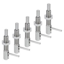 5Pcs Retractable Indexing Plunger Pin Stainless M8 Spring Plunger with Nut]