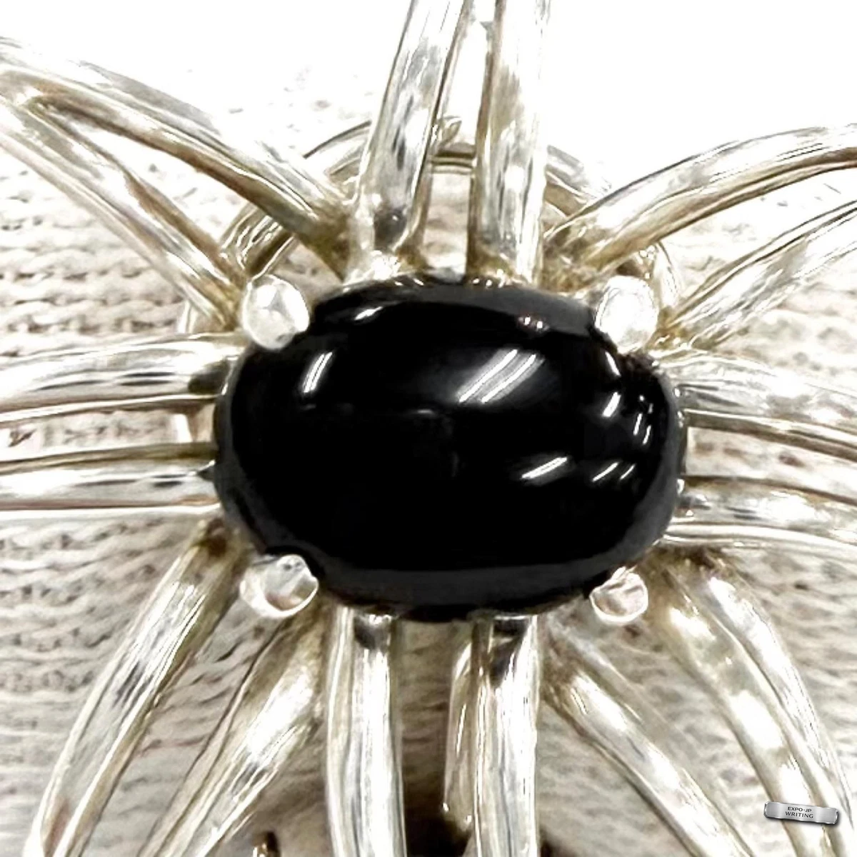 TIFFANY&Co. AG925 Onyx Feuerwerk Ohrringe Accessoires Silber Schwarz 9,1g
