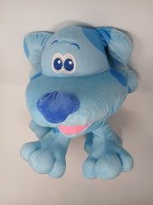 Nickelodeon Blue's Clues and You Blue Dog 16 Inch Plush 2022 Viacom Glitter Paw