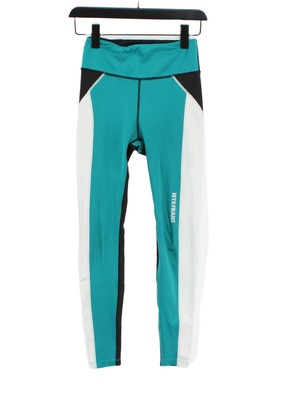 Iets Frans Damen Leggings S grün Polyester mit Elasthan volle Länge