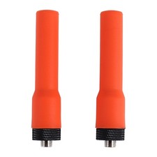 2X(Walkie Talkie Soft Antenna -20 Short Aerial SMA-F Dual Band VHF UHF2923