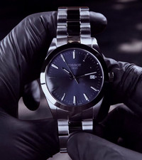 Tissot Gentleman Men’s Quartz Analog Watch T127.410.11.041.00 Blue Dial 40mm