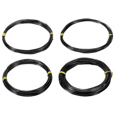 16.4ft Aluminum Wire, 4pcs Jewelry Craft Wire 0.8mm 1mm 1.5mm 2mm, Black