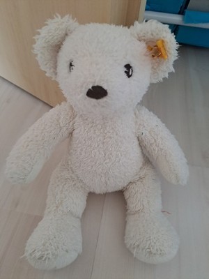 Steiff-Teddy in weiß,  wie neu