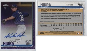 2019 Topps Chrome Rookie Auto Purple Refractor /250 Keston Hiura #RA-KH Auto RC