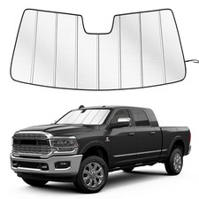 Windshield Sun Shade for Dodge Ram 2500/3500 2019-2026 Custom Fit Accordion F...