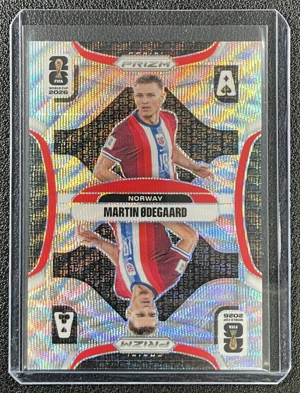 MARTIN ODEGAARD 2026 PANINI PRIZM WORLD CUP #20 ACES WAVE NORWAY