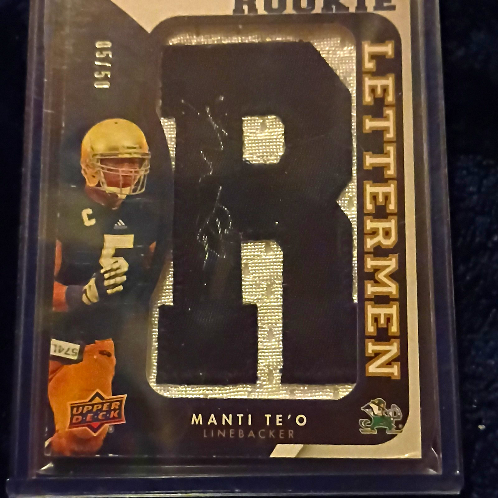 Manti Te'o Upper Deck Rookie Letterman Signatures #RLMT Base
