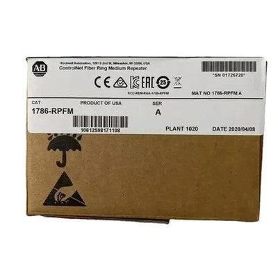 Neu fabrikversiegelt AB 1786-RPFM/A CONTROLNET FIBER RING MEDIUM REPEATER MODUL