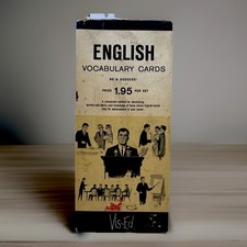Vintage Vis-Ed English Vocabulary Study Cards...