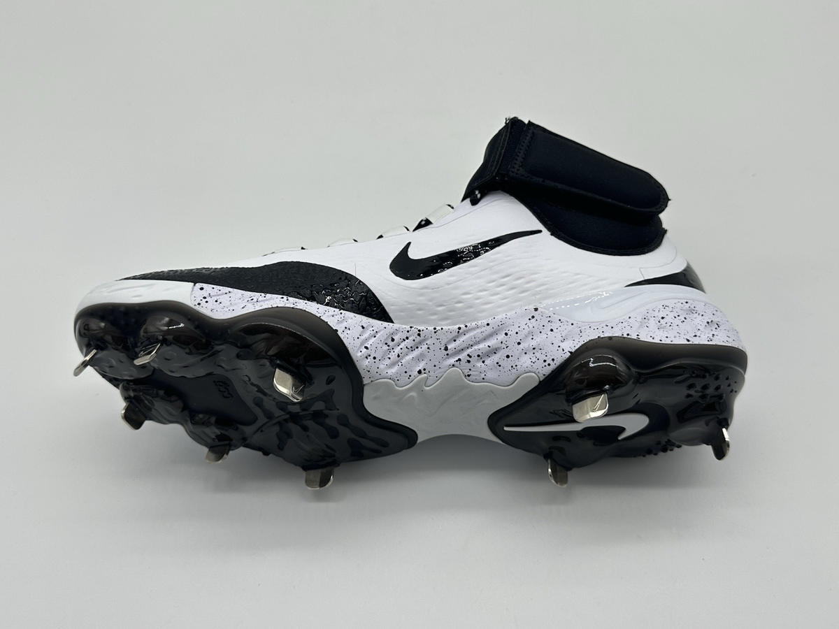 Nike Alpha Huarache Elite 4 Mid White Black Baseball Cleats Men\'s 7 FD2744-107 Amazon.com | Nike Alpha Huarache Elite 4 Mid Mens FD2744-101  main image 4