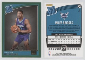 2018-19 Panini Donruss Rated Rookies Green Flood Miles Bridges #172 Rookie RC