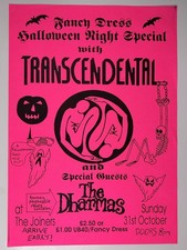 Transcendental Original Poster Dharmas Halloween Joiners Southampton Gig 1993