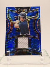 2025 Panini Select - Selective Swatches Bryce Rainer #SS-BR Blue Pulsar Prizm...