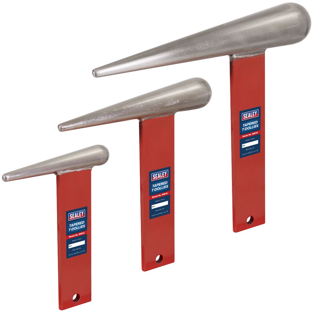 Sealey Tapered T-Dollies for Sheet Metal Forming