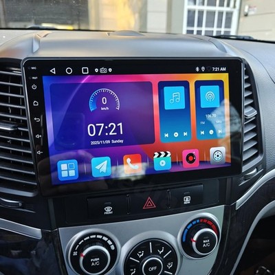 Car Radio for Hyundai Santa Fe 2006-2012 Stereo Android 13 Wireless Carplay GPS