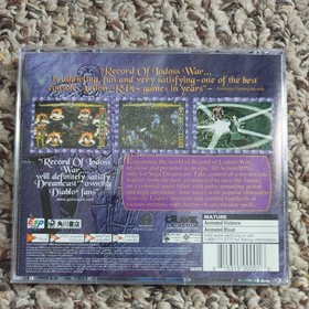 Crave Record of Lodoss War Sega Dreamcast Action RPG Complete In Box