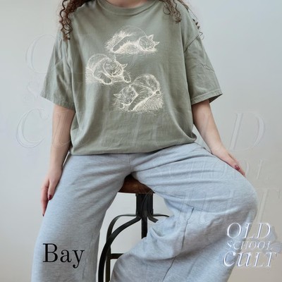 Lazy Cats Vintage Tattoo Style Comfort Tee