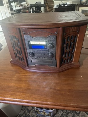 Innovative Technology ITRR-501 Wooden Music Center Record, CD, Cassette, Radio 
