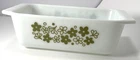 Vintage Pyrex SPRING BLOSSOM GREEN 8 1/2 x 4 1/2 x 2 1/2 Bread Loaf Pan 913