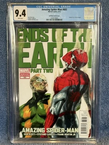 🔥CGC 9.4 WP AMAZING SPIDER-MAN #683 VHTF GABRIELE DELL’OTTO cover MARVEL 2012🔥
