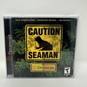 Seaman Sega Dreamcast 2000 CIB OEM Freshly Resurfaced-Tested&working!