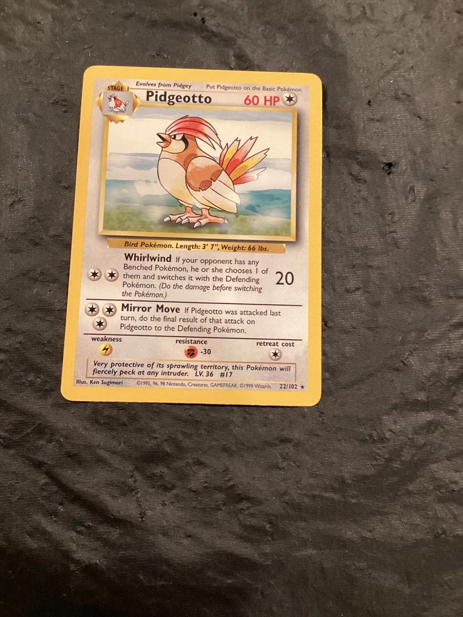 Pidgeotto Pokémon TCG Cards for sale | eBay