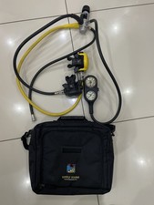 Aqualung Spiro Regulator set with Sherwood twin SPG and Simply Scuba Bag