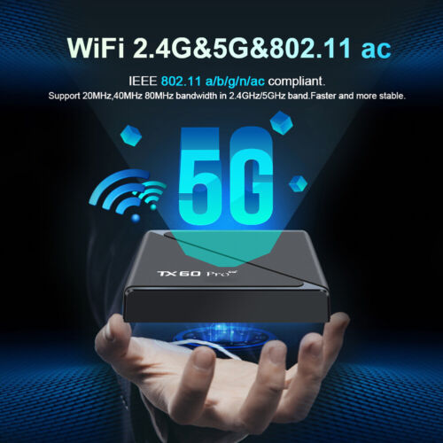 Android 16 Smart TV Box Allwinner H313 Quad Core 2.4G i 5G Dual WiFi6 14K 16G 256G - Zdjęcie 6 z 23