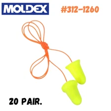 3M E-A-R Soft FX Corded EAR PLUGS (#312-1260) - Foam - New  (20 PR.)