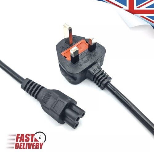 3 Pin UK (3 Prong Clover Leaf) Laptop Power Cable/Lead/Cord for Laptop Adapter - 第 1/3 張圖片