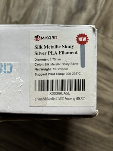 Mika3D Printing Filament - Silk Metallic Shiny Silver - Afbeelding 7 van 14