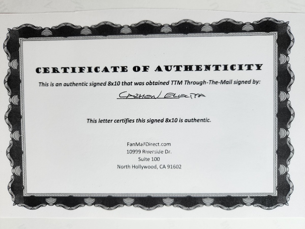 CARMEN ELECTRA Signed 8x10 Photo Autograph Super Model COA