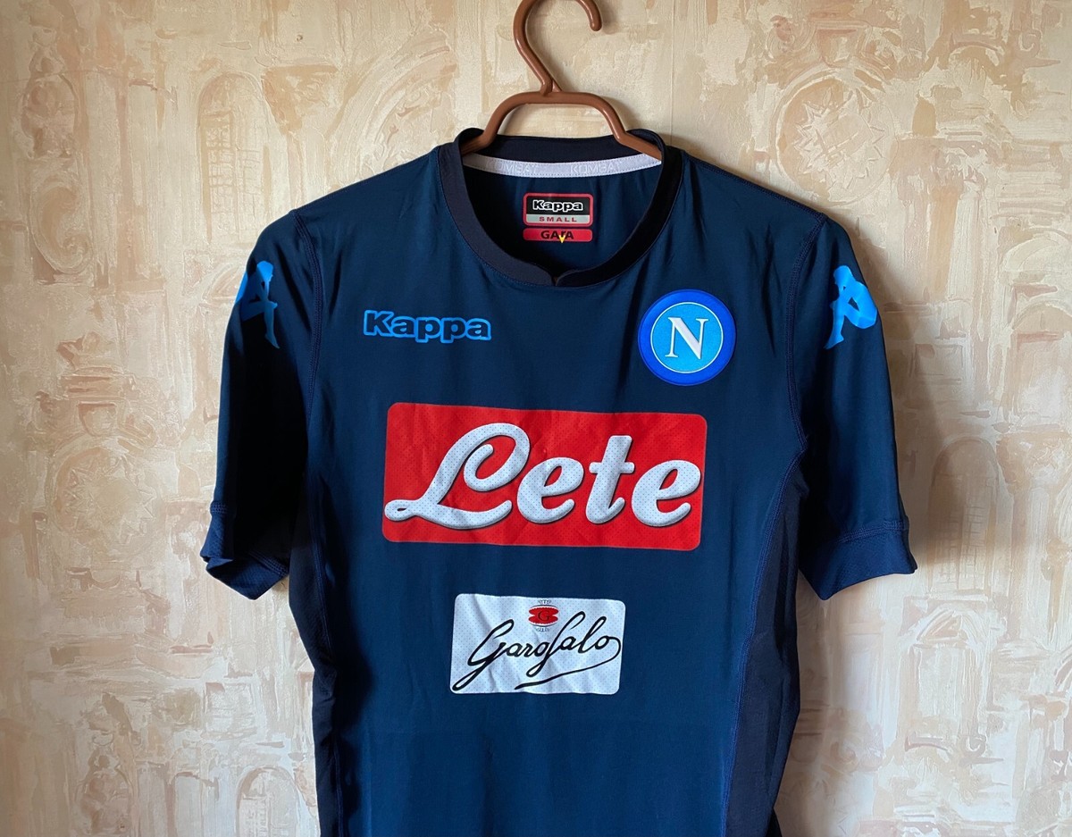 SSC NAPOLI ITALY 2017/2018 AWAY FOOTBALL SHIRT JERSEY MAGLIA SIZE