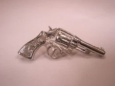 Smith & Wesson Revolver Vintage Tie Tack Lapel Pin gun pistol model 27 13 19 u83