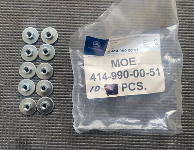 OEM Mercedes-Benz Fender Nuts (10) - #A 414 990 00 51 - Fits MBZ 