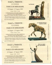 WW 64 AUTOVIE VENETE - Salvador Dali - three toll receipts 1995 - ticket