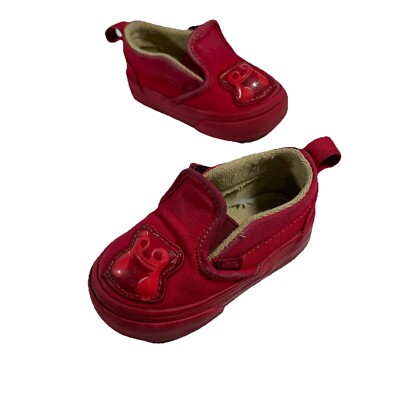 Vans Haribo Toddler Shoes Red Preowned Gummy Bears Slip On