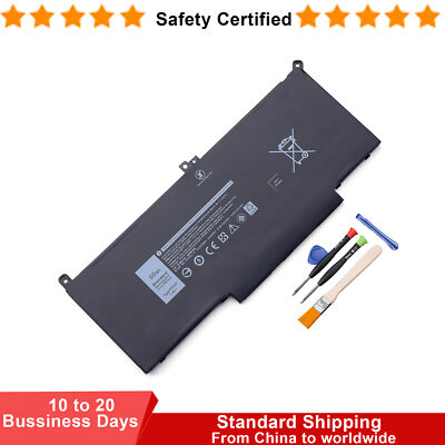 F3YGT Battery For Dell Latitude 12 7000 7280 7290 13 7380 7390 14 7480 7490 60Wh
