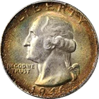 1946-P Washington Quarter Gorgeous Color PCGS MS65+ Superb Eye Appeal