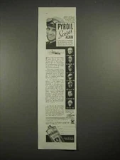 1935 Pyroil Oil Ad w/ Kelly Petillo - Scores Again!