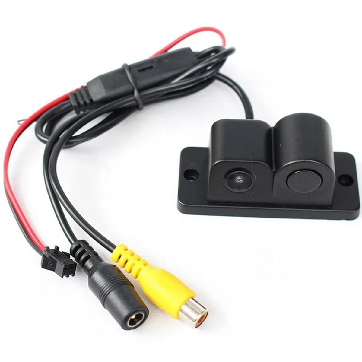 12V Car Reversing Radar Rearview Backup Camera Parking Sensor Alert System 2In1