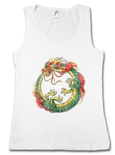 OUROBOROS INFINITY CHINESE DRAGON WOMAN TANK TOP Uroboros Ancient Myths Snake