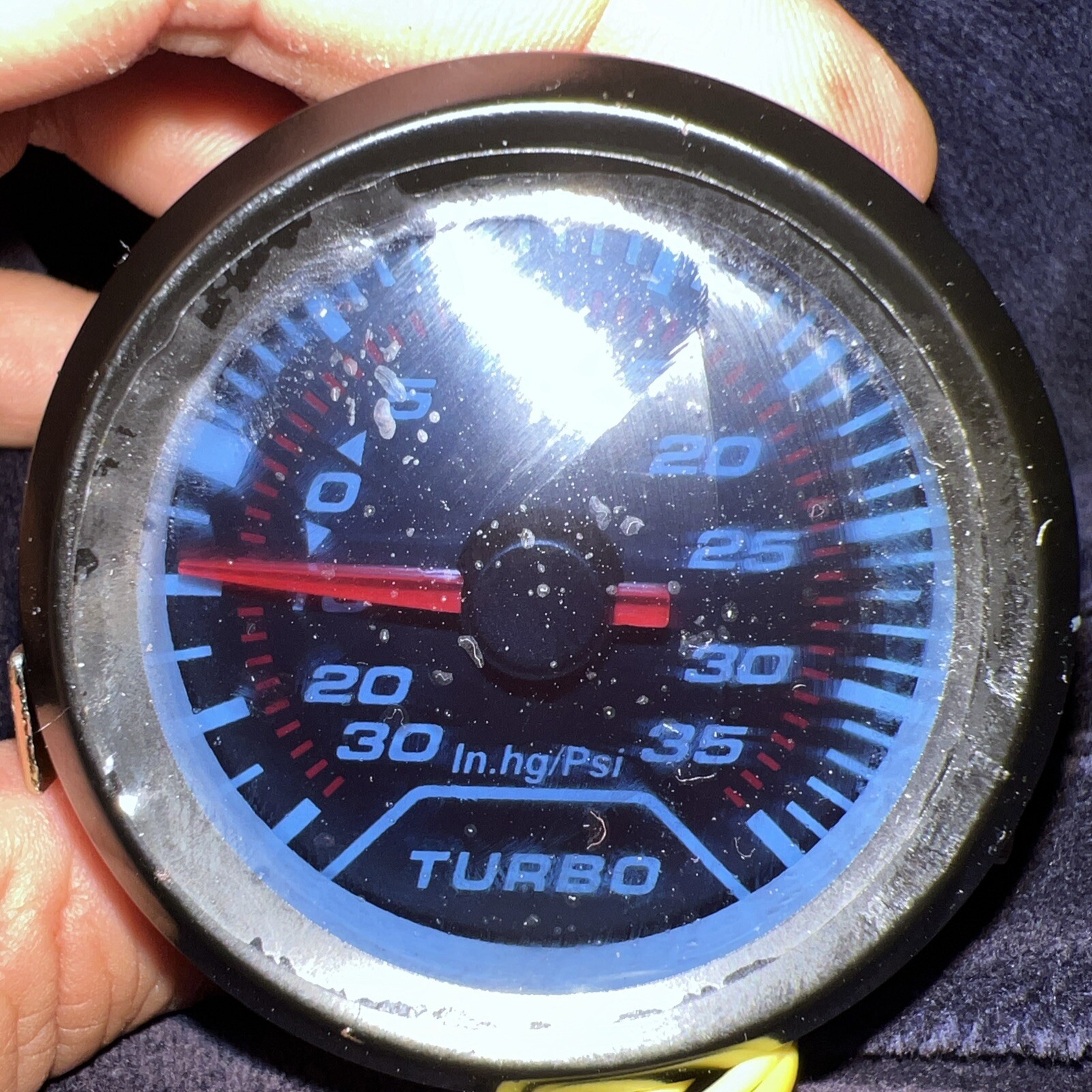 52mm Car Turbo Analogue LED Oil Press Pressure PSI Gauge