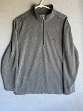 Tommy Bahama 1/4 Zip Pullover Sweater Gray Size Medium Men  s