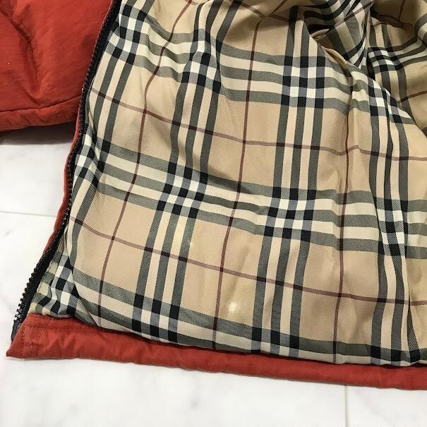 バーバリーロンドン 160A ダウン BURBERRY LONDON Down Jacket Size 160A Nova Check AUTHENTIC
