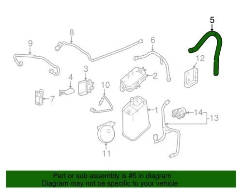 Manguera multiusos genuina GM 1996-2013 Chevrolet Cadillac GMC Corvette 09438383 Foto 2 de 2