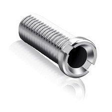 1pc 25mm Hollow Screw Ø12mm for Kitchen Sink Strainer Drain Valve Silver
