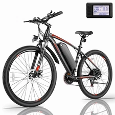 500W Electric Mountain Bike 27.5'' E-Bike 20mph 21Speed Commuters Bicycle w/LCD^