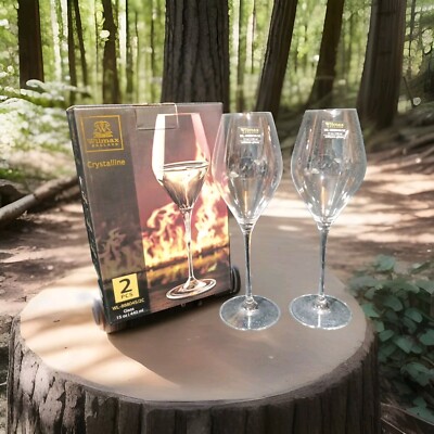 Wilmax England Crystalline 15oz Wine Goblet 10.25''H WL-888045/2C  2 PCS